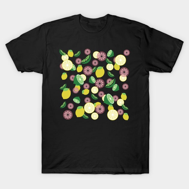 Lemon pattern T-Shirt by dddesign